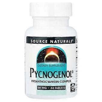 Source Naturals, Pycnogenol®, 50 mg, 60 comprimidos