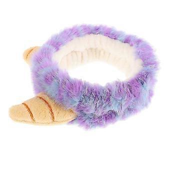 Purple Plush Horn Headband for Party Wear for Kids and Adults