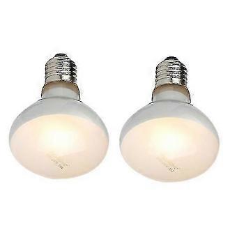 2-pak UVB varmelampe til krybdyr for naturtro lysstyrke til padder og fugle (100 W)
