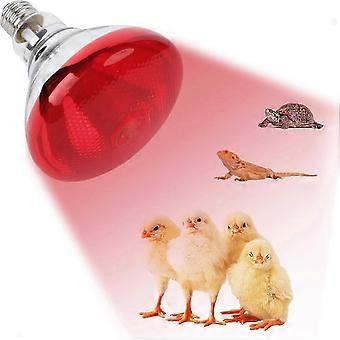 220V 100 - 275 Watts E27 Infrared Red Heat Lamp compatible withChickens, Brooder Coop, Chicks, Pet Reptiles