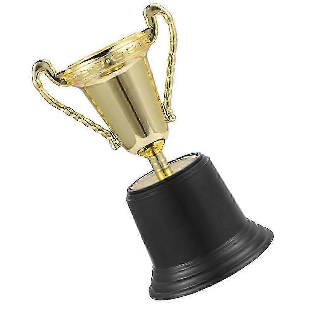 Golden Plastic Trophy Decor Celebration Competition Trophy