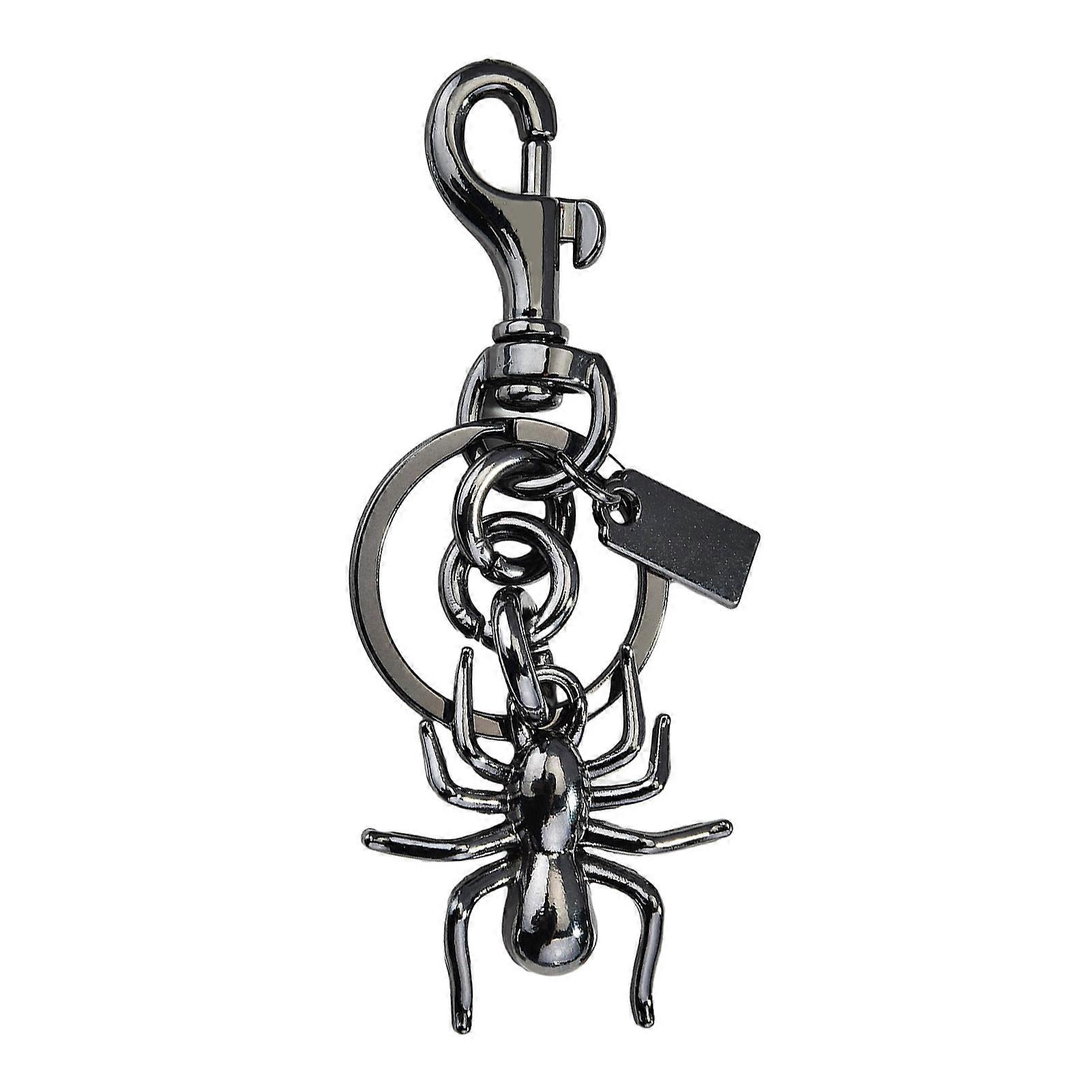 Decorative Spider Key Ring Polished Alloy Backpack Accessory Charm