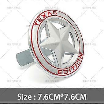 3d Metal Texas Edition Badge Bageste bagagerum Emblem Decal Grill Chrome Klistermærker til Patriot Renegade Compass Dodge Grand Cherokee