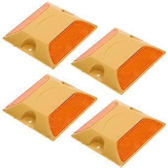 4pcs Pflastermarkierungen reflektierende Straßenbolzen Einfahrt Reflektoren Einfahrt Straße Reflektor Einfahrt Markierungen Reflektor Straße Markierungen
