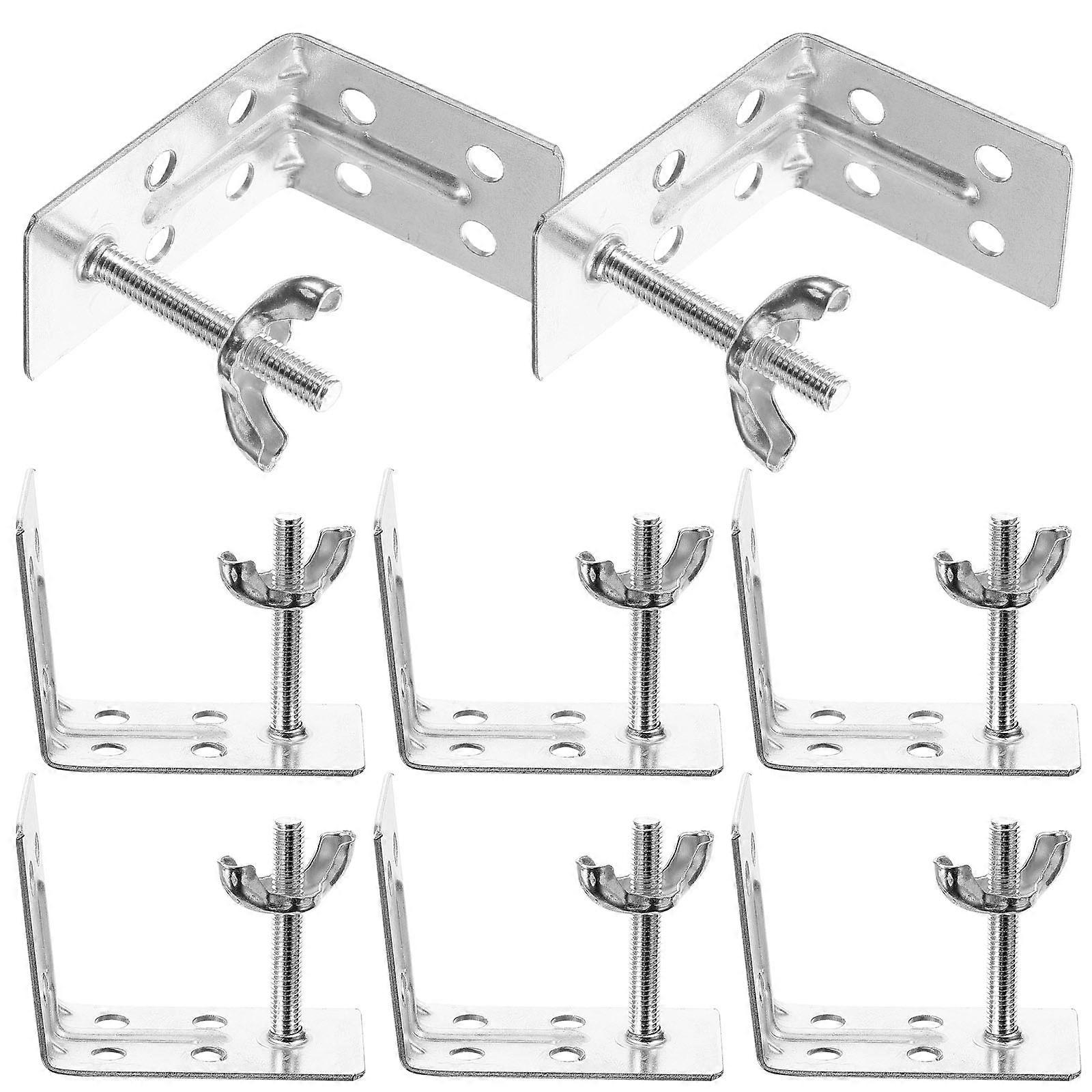 8pcs Roman Blind Bracket  Wall Mount Brackets L Brackets Window Drapery Curtain Hardware