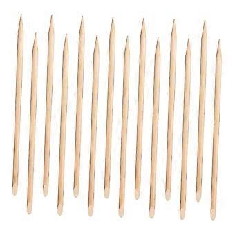 100pcs Nail Supplies Cuticle Pusher Remover Nail Art Polish Sticks Wood Sticks Tech Kit