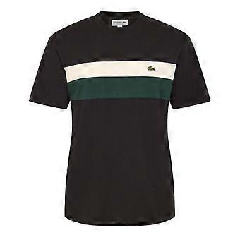 Lacoste Herren-T-Shirt mit Streifen, reguläre Passform