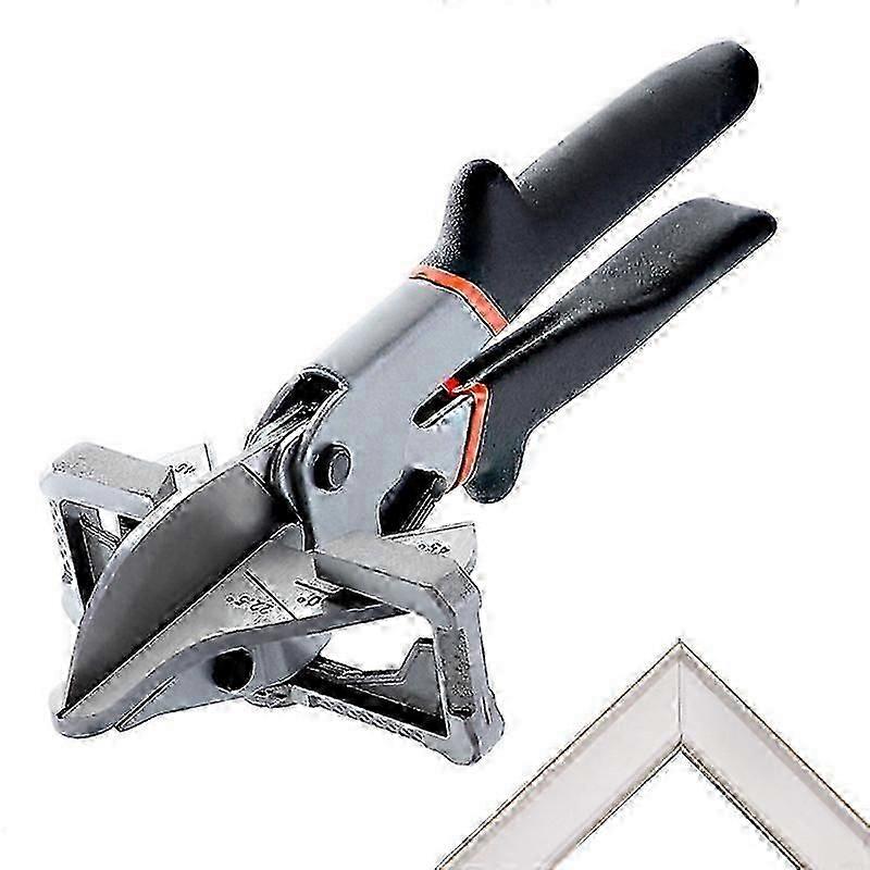 Multi-Angle PVC Trunking Pipe Shear, 0-135 Adjustable Miter Joint Cutter, High-Carbon Steel Blade, 24cm Hand Tool for Conduit and Trim