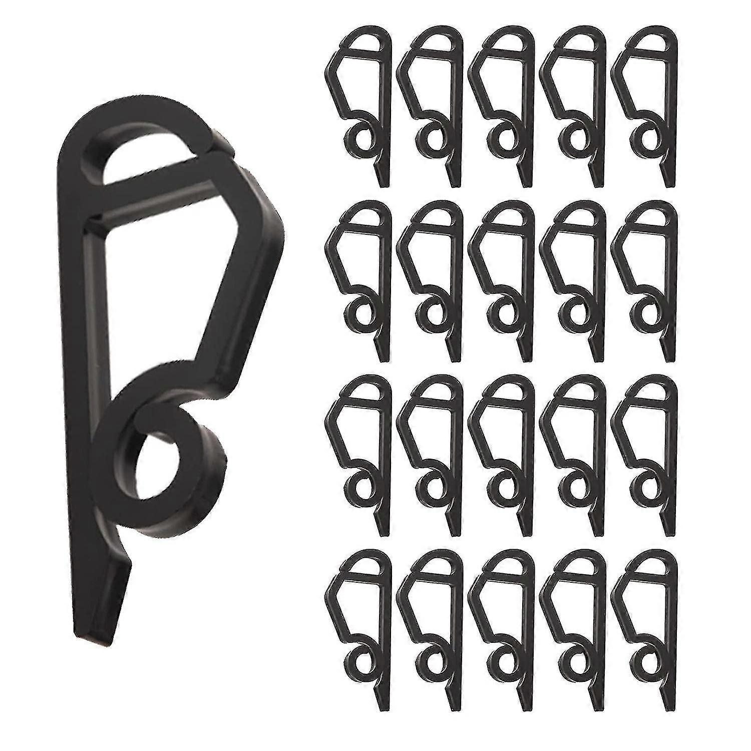 120 Pack Christmas Light Clips Outdoor Black