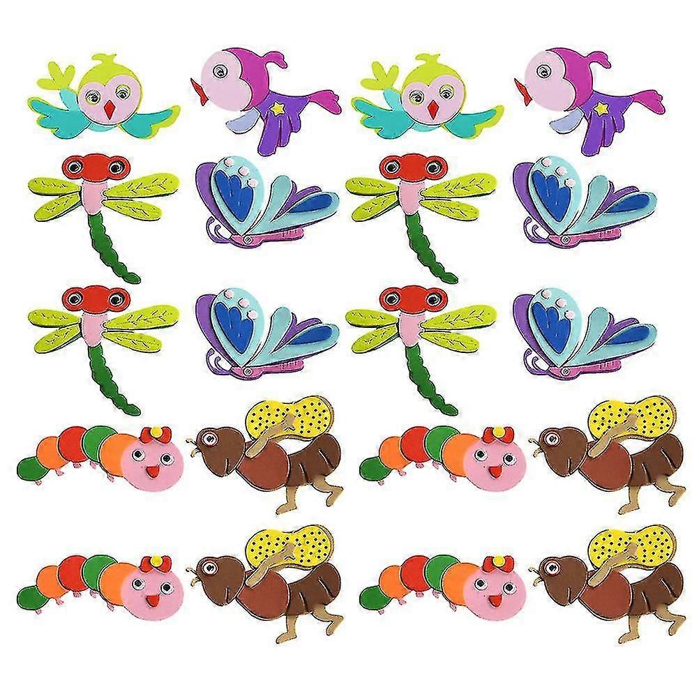 20pcs Diy Insect Wall Sticker Material Kit
