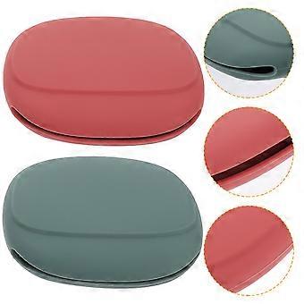 2 stk Makeup Svamp Holdere Makeup Puff Case Powder Puff Oppbevaringsbokser for reise