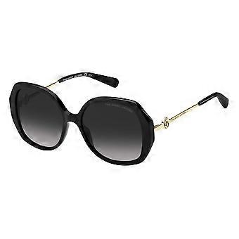 Lunettes de soleil Marc Jacobs MARC 581/S NOIR/GRIS VERTICALES 55/17/140 Femme