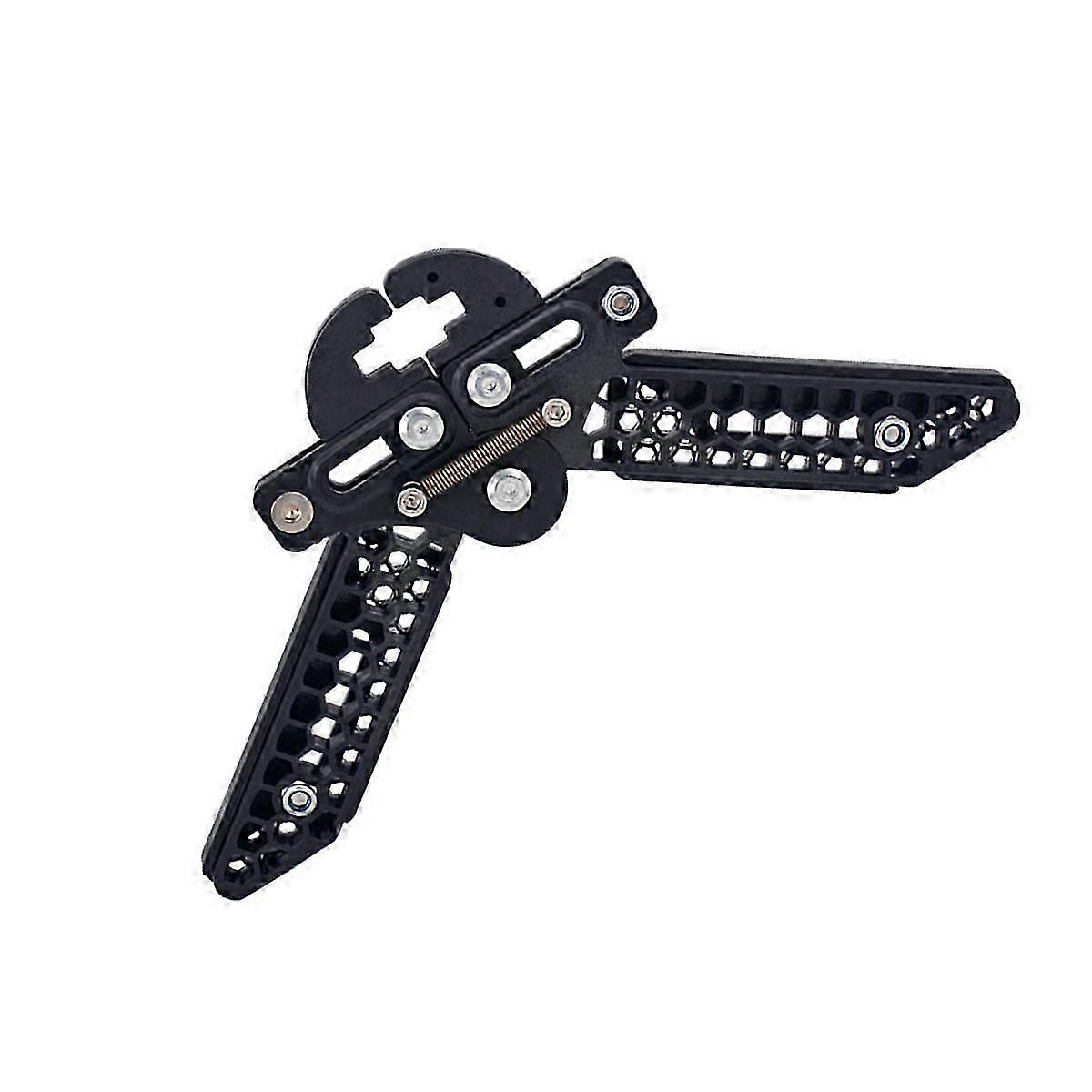 Compound Adjustable Lightweight Scissors Style Archery Bow Kick Stand Holder (Black)