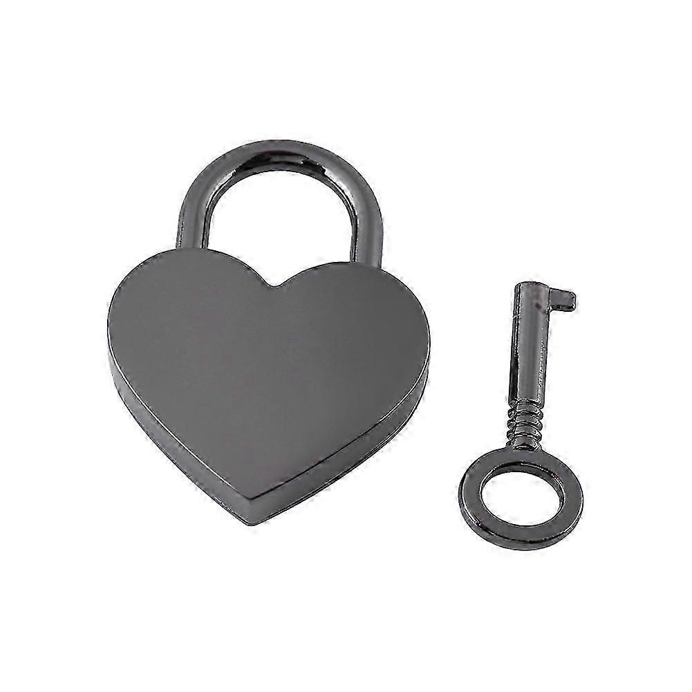 Small Love Heart Shape Padlock Tiny Luggage Bag Diary Lock Keys