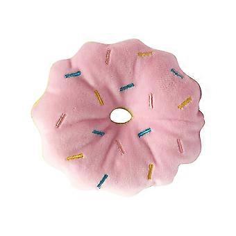 Jouet en forme de beignet pour chien, rsistant aux morsures, pour soulager l'ennui, dessin anim, mignon, couineur, en peluche, fournitures pour animau