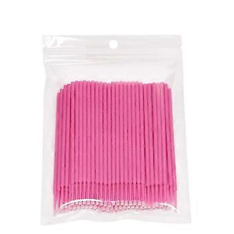 3 sacchetti tamponi per ciglia diametro testa 2,0 mm micro applicatore multifunzionale pennello pieghevole dentale per salone casa cura personale trucco uso orale (rosa (me