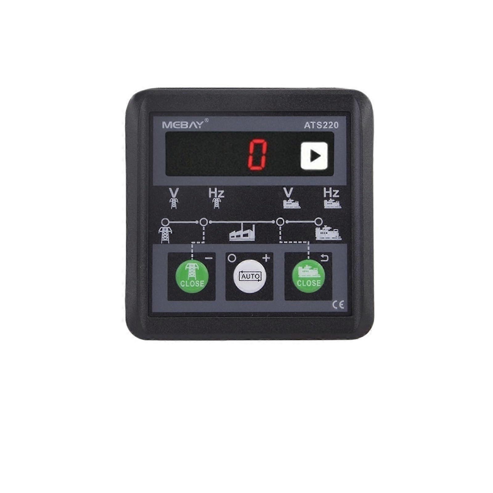 ATS220 ATS Switch Controller Auto Manual Generator Control Panel with LED Display 836V DC