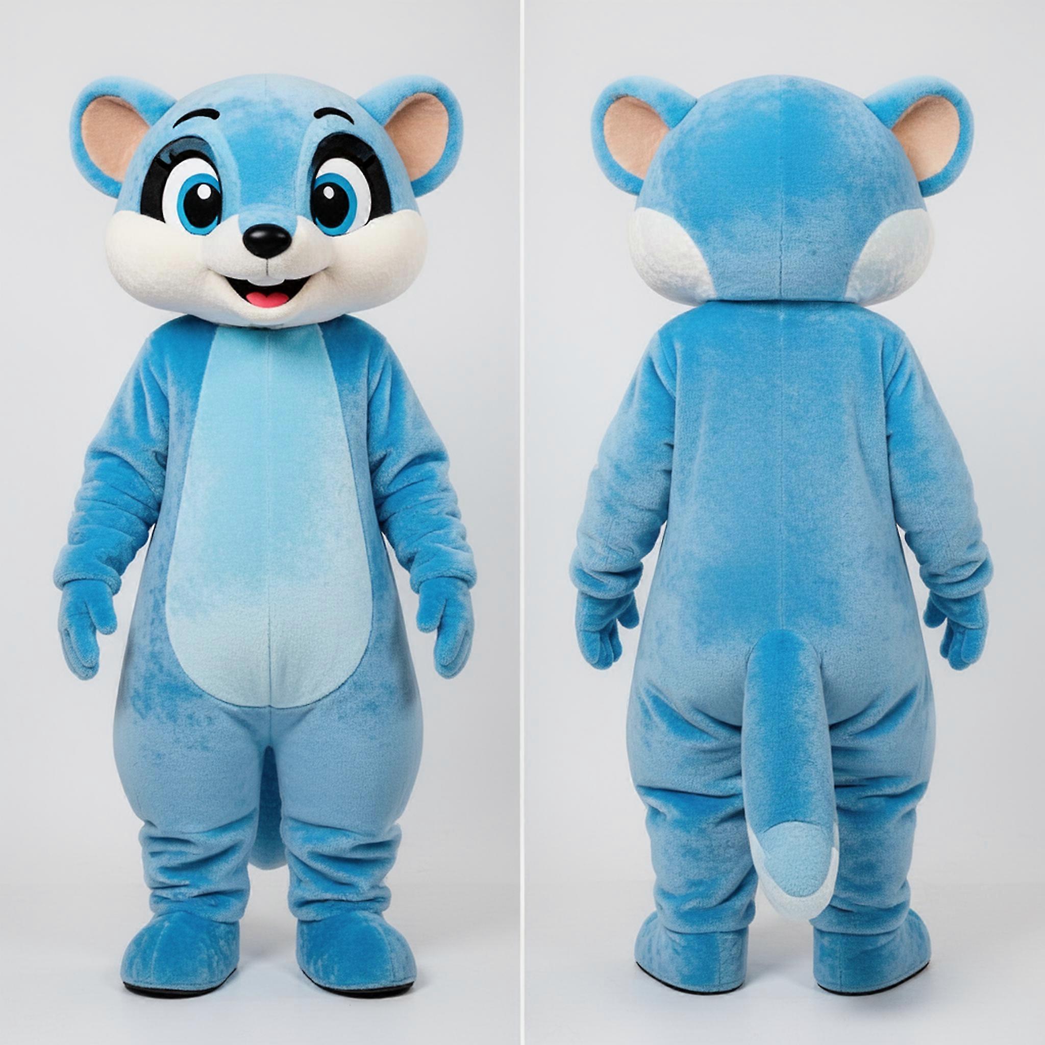 MASTICOT Sky Blue Playful Mongoose Mascot