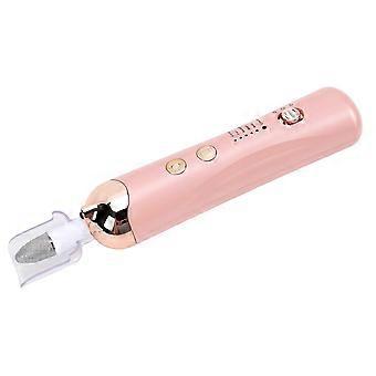 Cordless Electric Nail Drill Integrated LED Light Ergonomic Grip Dust Cover Electric Manicure Kit for Nail Pink