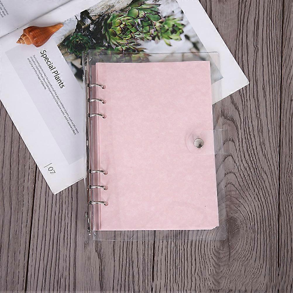 Notebook Case Transparent Cover with 2Pcs Six Holes Protector