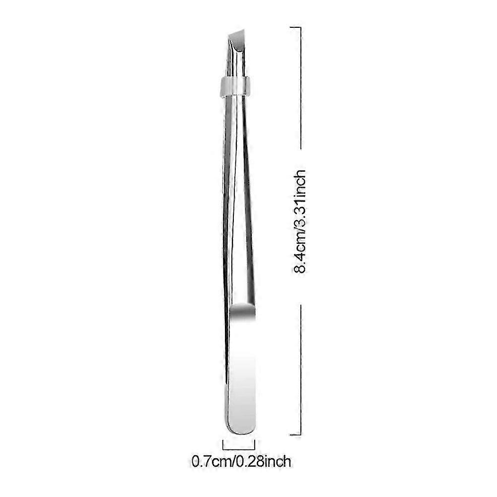 Slim Slanted Stainless Tweezer