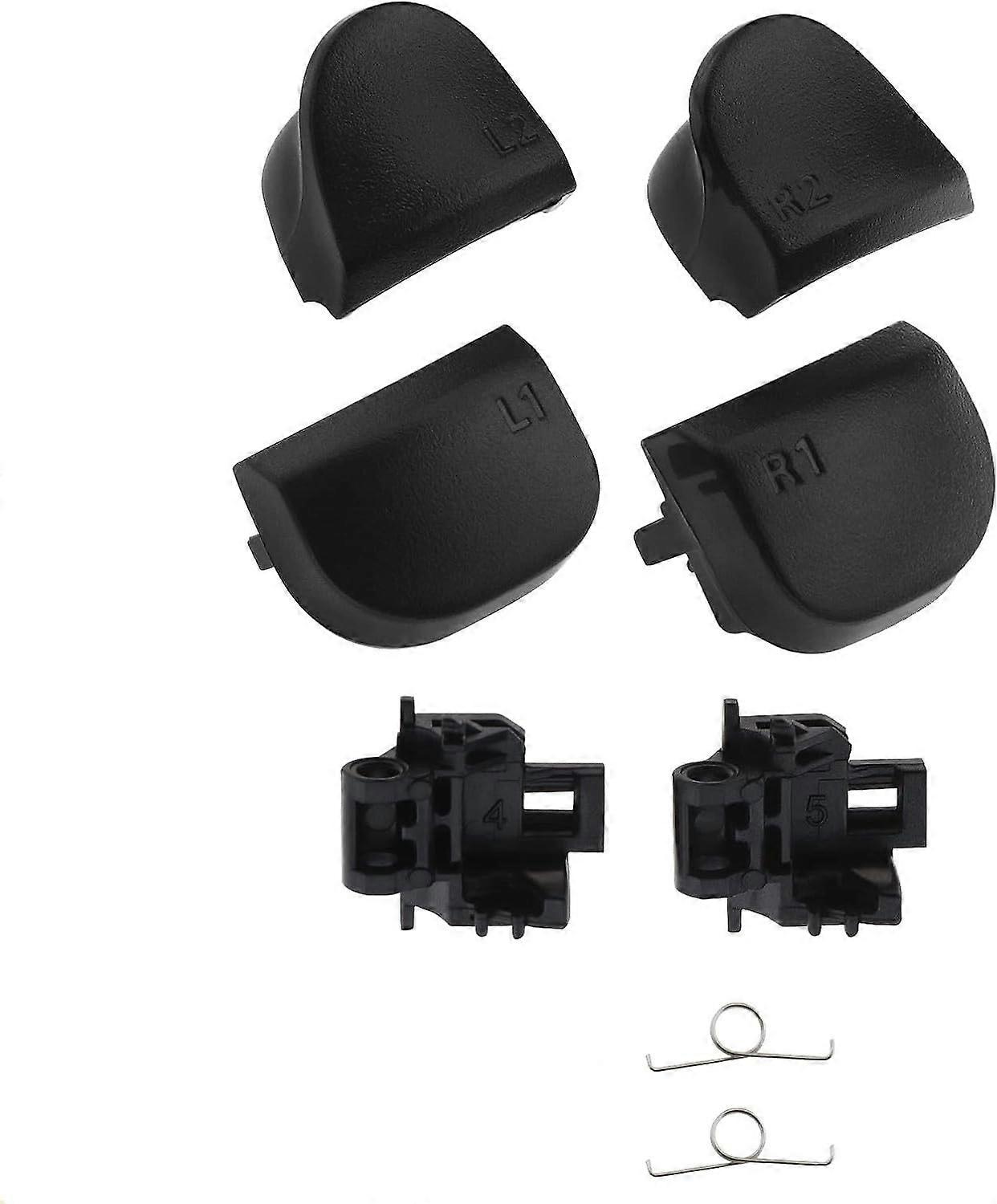 Trigger Button Replacement Kit for PS5 Controller BDM010 with L1 L2 R1 R2 Bracket Spring, Easy DIY Install