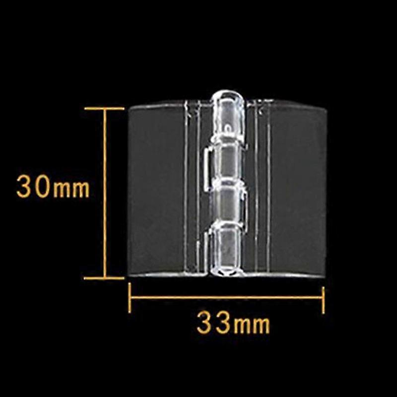 10Pcs Durable Clear Acrylic Folding Hinges Transparent Plexiglass Hinge 5 Sizes