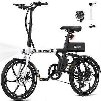 HITWAY 20" Folding Electric Bike E-Bike 250W Motor with Removable 36V 9.0Ah Battery, Range 40-65KM