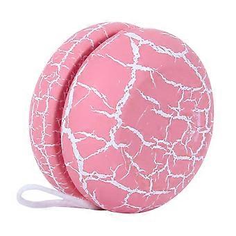 Wooden Yoyo with Pink Cartoon Finish for Wrist Exercise, Easy Spin Handling and PocketFriendly Size