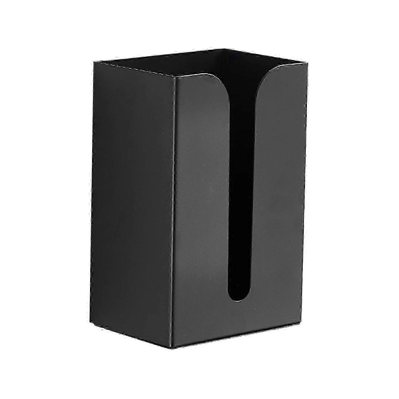 Sleek Black Aluminium Tissue Storage Holder