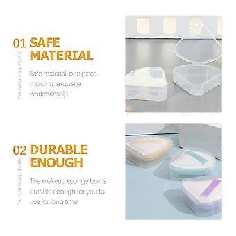 Transparent Makeup Sponge Holder Case for 10Pcs Cosmetic Egg Container