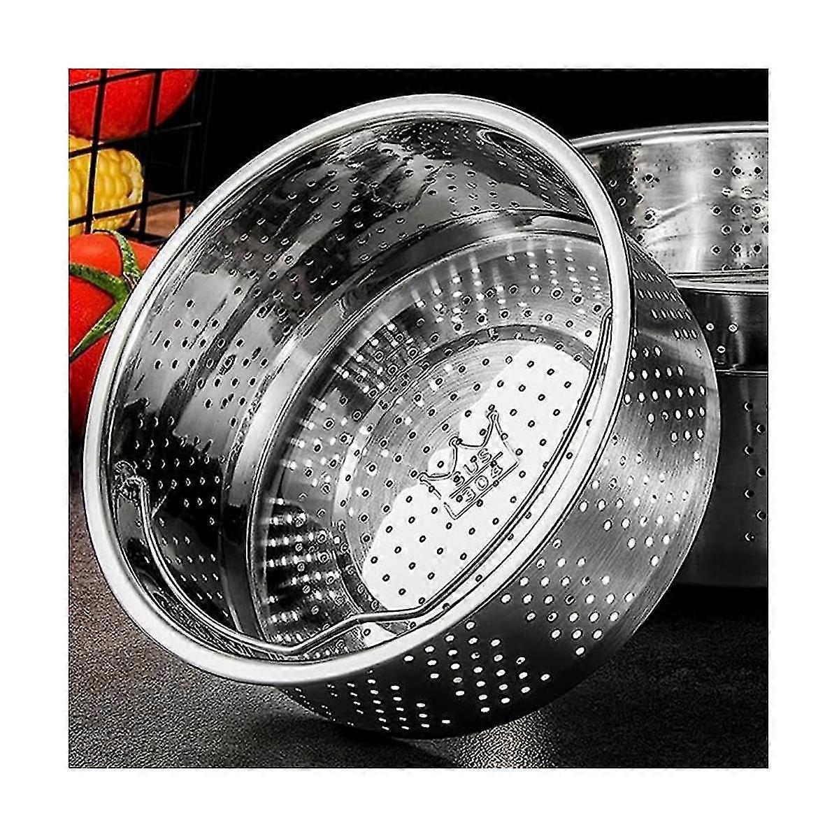 Stainless Steel Steamer Basket, Vegetable Fruit Colander Straining Steaming Rack Insert