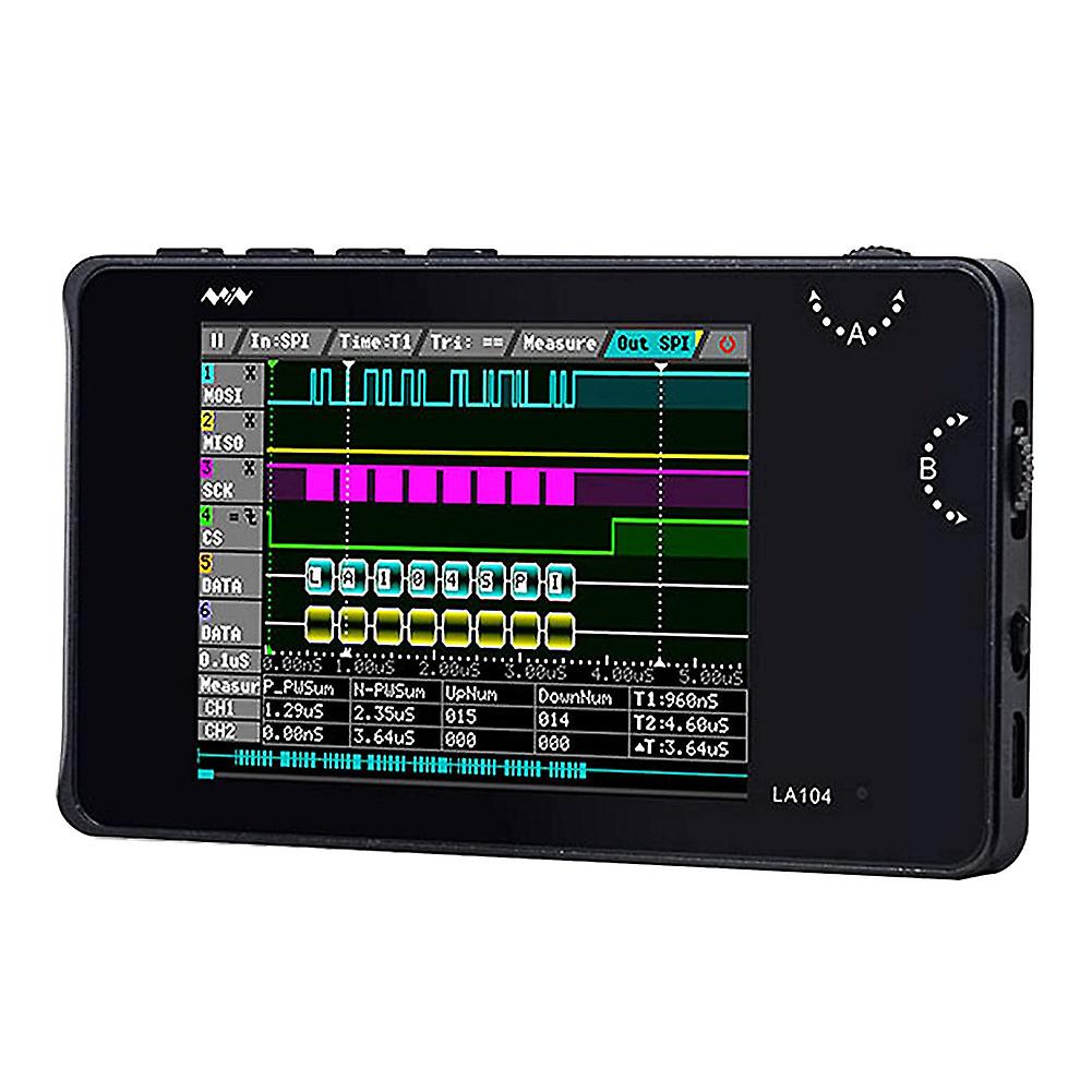 LA104 Logic Analyzer Pocket Size Handheld SPI I2C UART 100Msa/S Max Sampling Rate