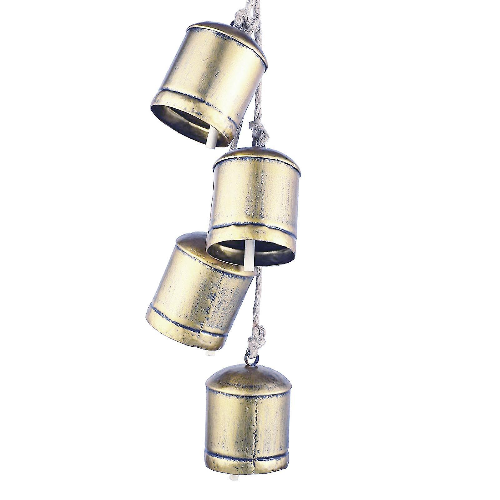 Metal Christmas Bells Decoration Rustic Brass Gold Large Bell Cow For Home Garden Decor Crafts