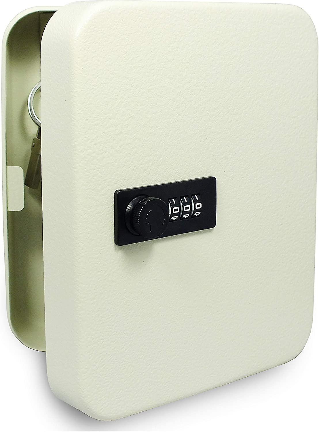 SAFE outdoor secure key box - wall-mounted key box - key box with code with 20 hooks