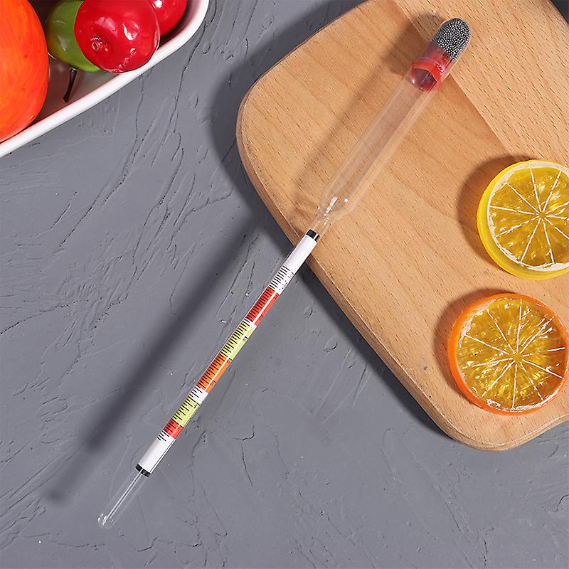 Triple Scale Hydrometer Self Brewed Wine Sugar Meter Alcohol Measuring For Home