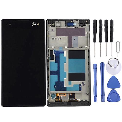 Lcd Display + Touch Panel With Frame Compatible With Sony Xperia C3 / D2533