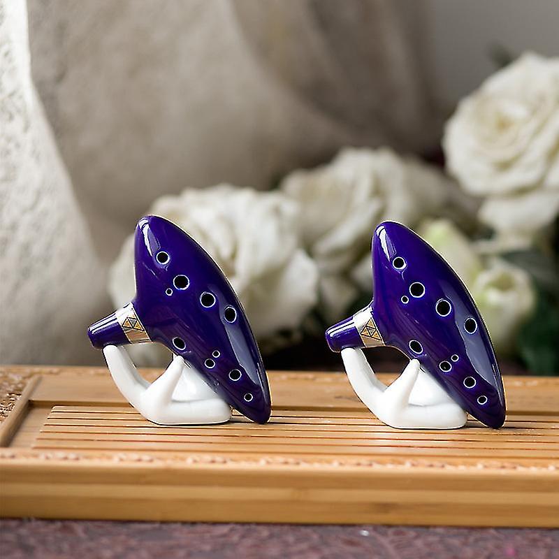 Legend Of Ocarina For Musical Instruments, 12 Holes Alto C Handcrafted Tuned Ocarina Antique Collectors Vintage, Textbook Display Stand Protective Bag