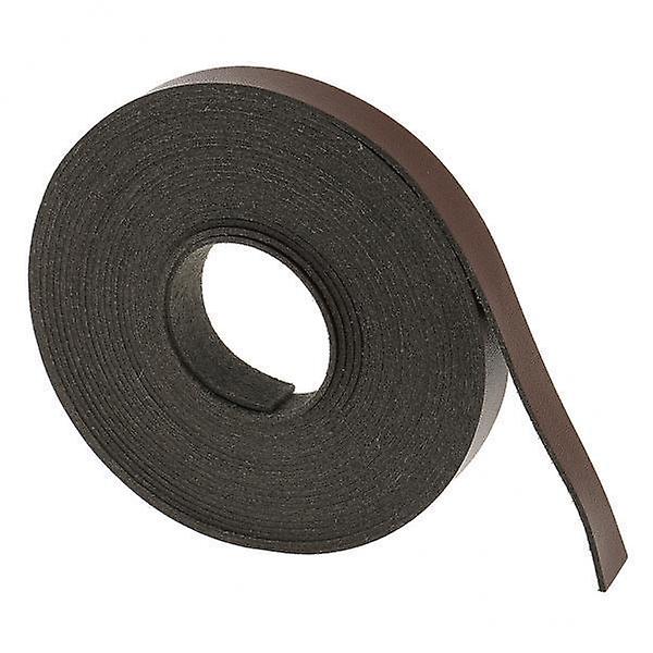 3x5 meter lang DIY håndværk læderrem strimmel 15mm bred lys kaffe