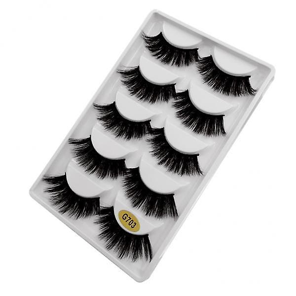 4x3D False Eye Lashes Eyelashes Extension Makeup Tools G703