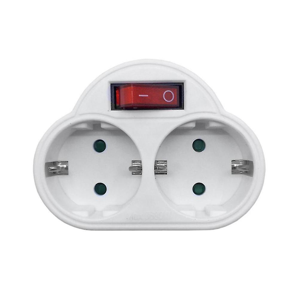 Eu Standard Multiple Plug 250v 16a Double Socket Conversion Socket With Outlet Switch Plug Power Ad