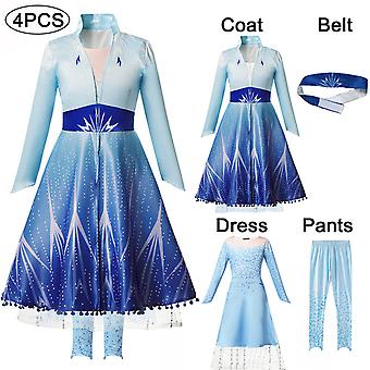 Disney Prinsessen Jurk ELSA ANNA Sneeuw Koningin Kostuum Voor