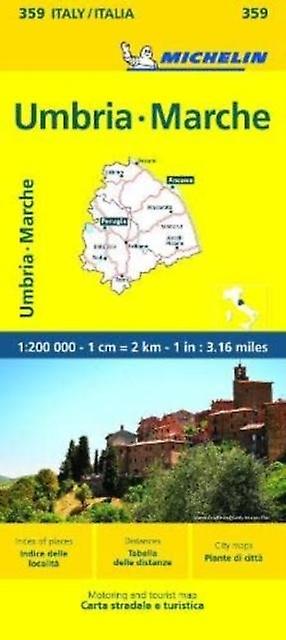 Marche Umbria Michelin Local Map 359 by Michelin Paperback Book