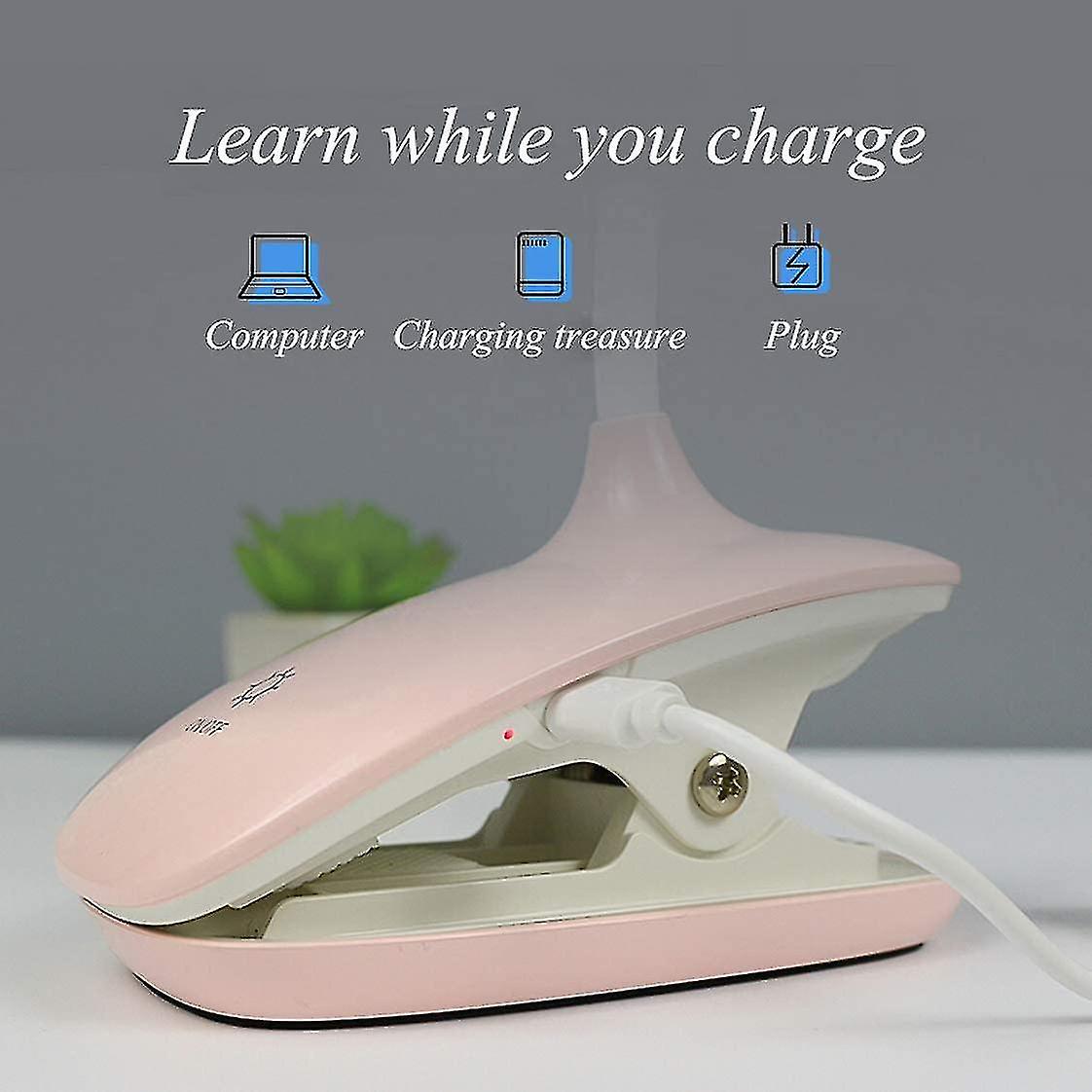 Led Clip-on Reading Lamp Dimmable Eye Protection Table Lamp