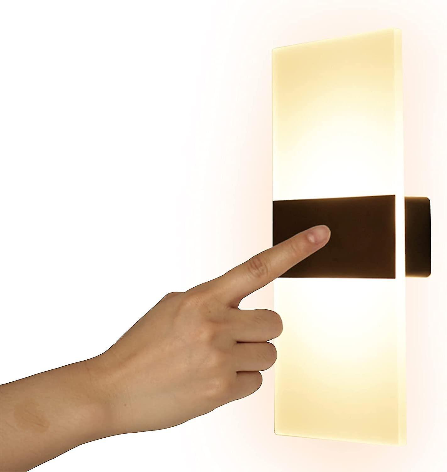 Led Touch Control Wall Sconce Modern Magnetic Wall Lamp 2.5w With Usb Rechargeable Pathway Lights Ad