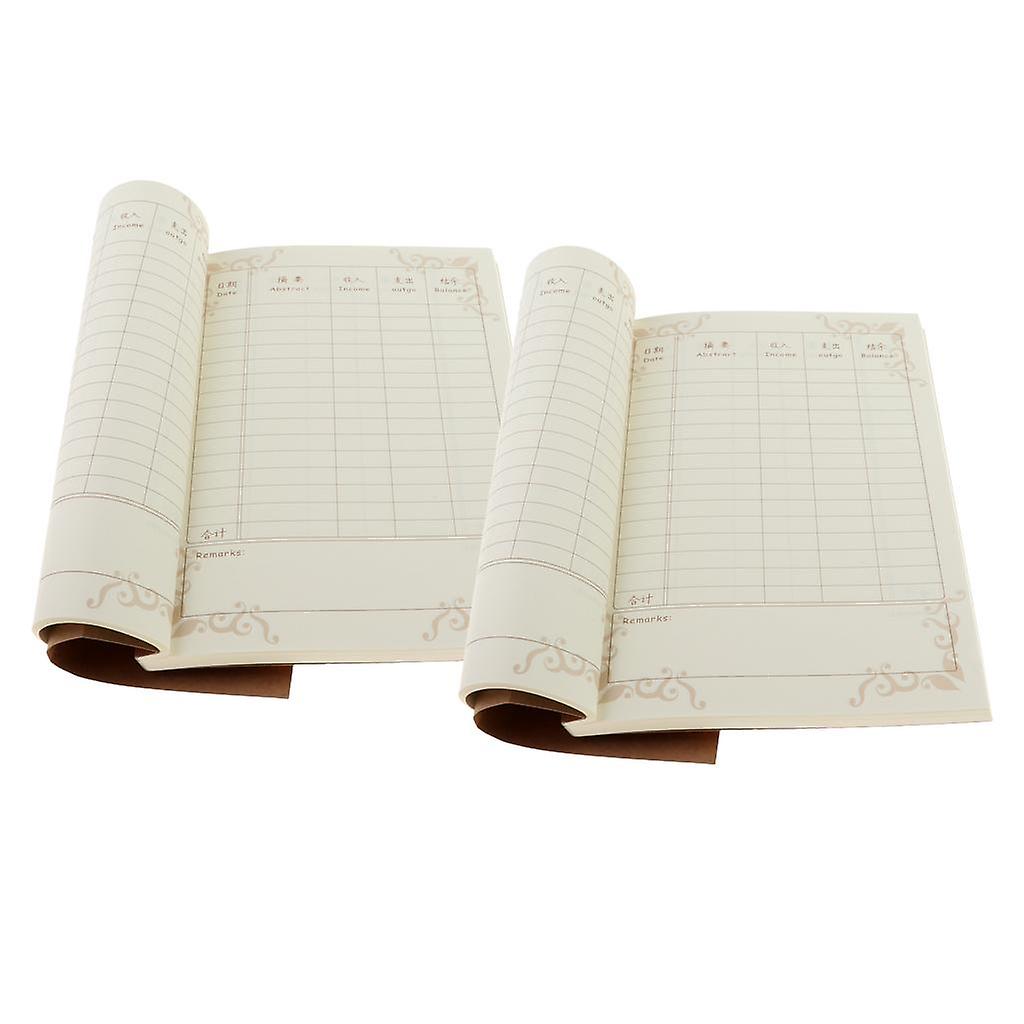 Livret de comptes A5, Journal réglé, jaune, 100 feuilles/200 pages