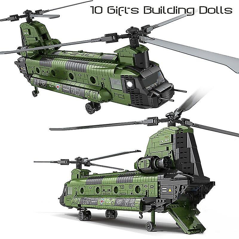 Technical Ideas Assembly Building Blocks Diy Military Transport H