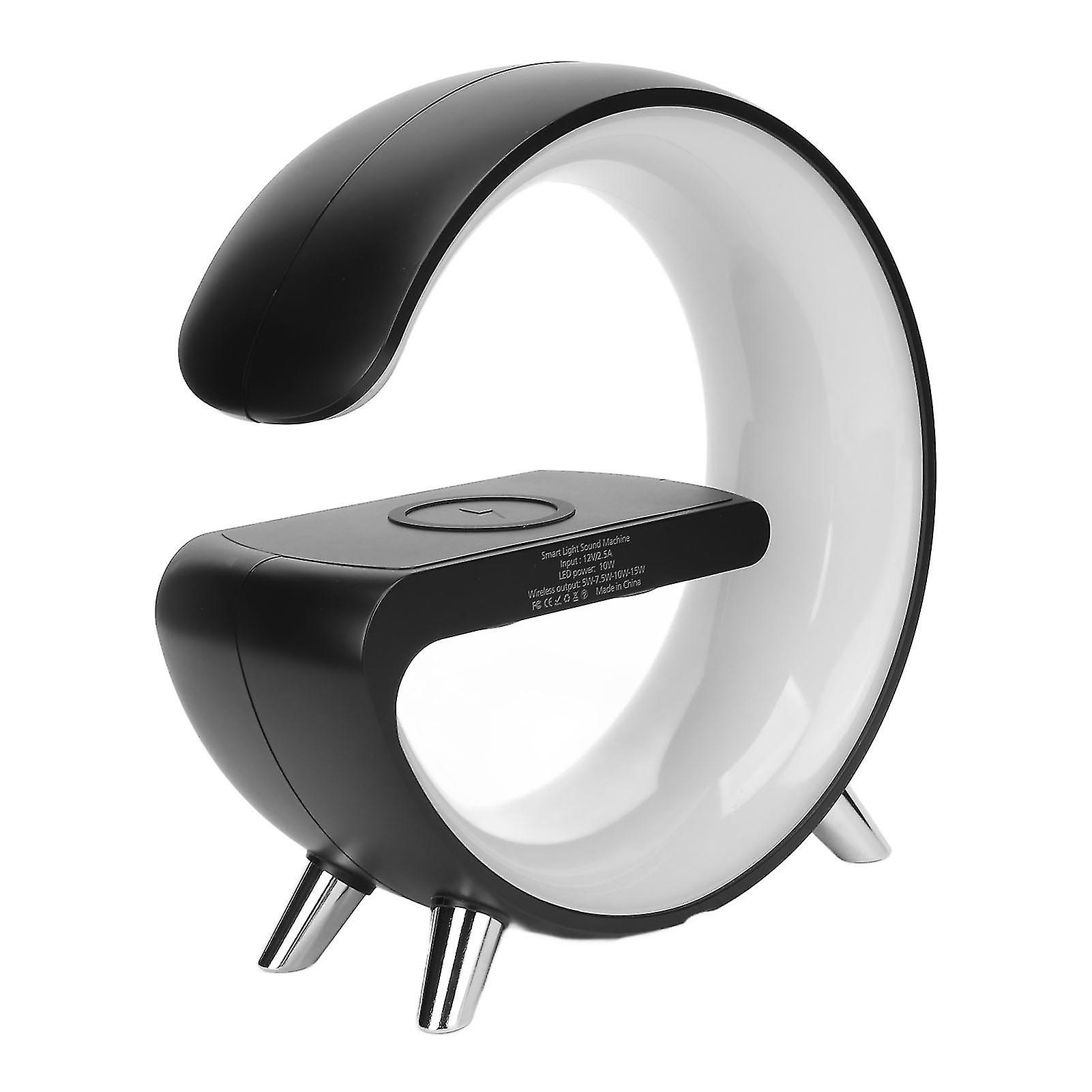 Wireless Charger Bluetooth Speaker Dimmable Touch Lamp APP Control Smart Speaker with Alarm Clock US Plug 100?240V