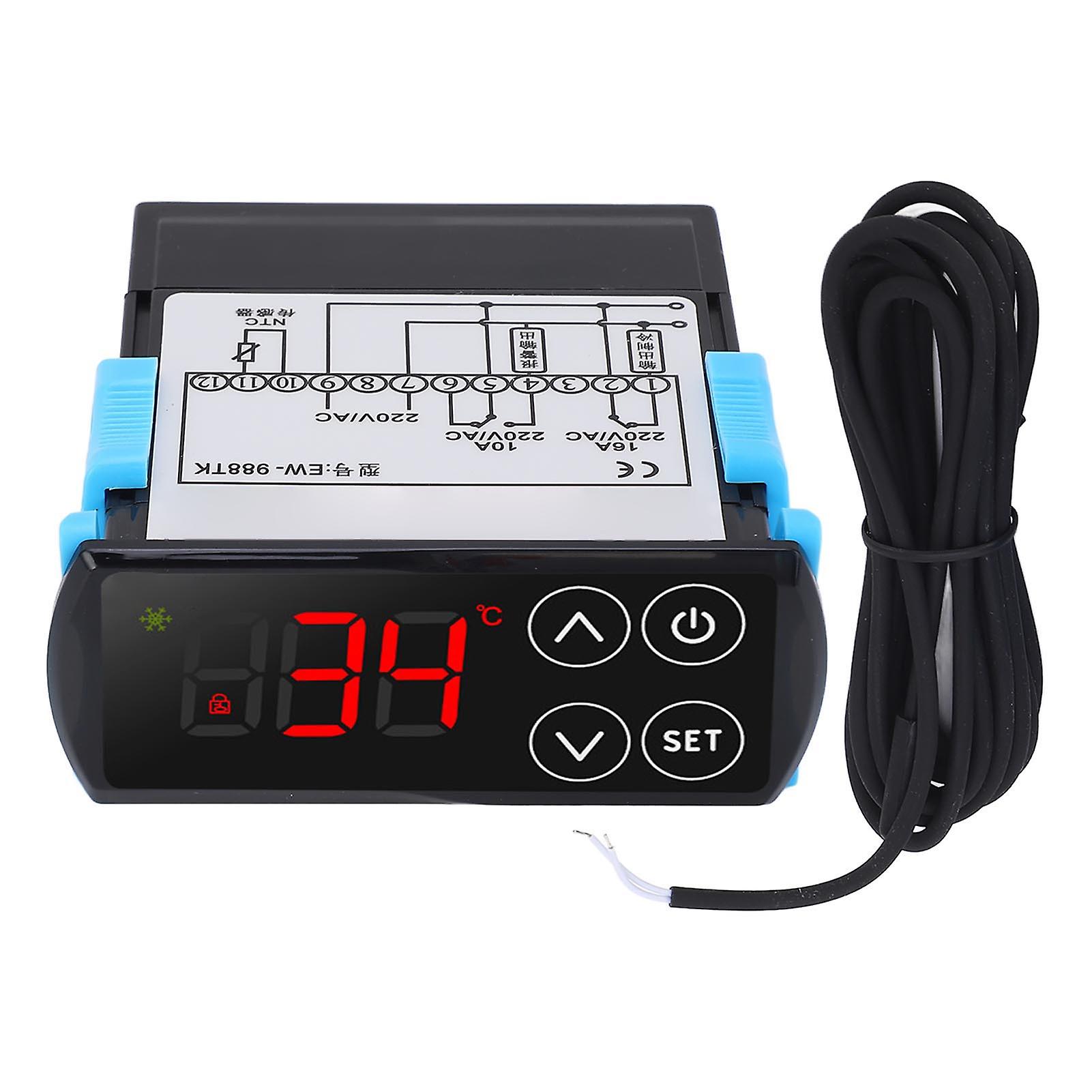 Touch Screen Thermostat Digital Display Cooling Heating PID Temperature Controller Regulator AC220V