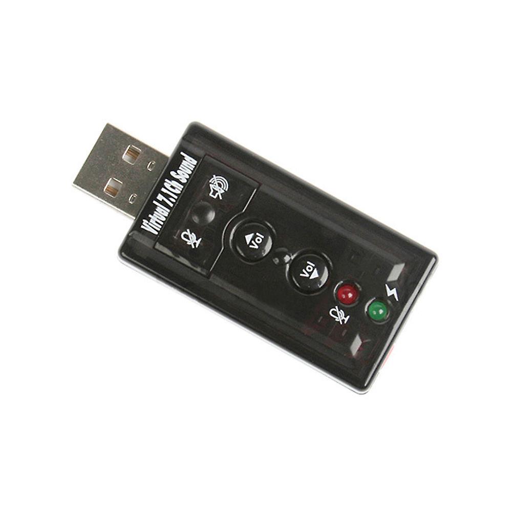Virtual 7.1 Channel Sound Card External Usb To Jack 3.5 Mm Headset Audio Adapter Microphone Sound Card For Windowsxp/windows7